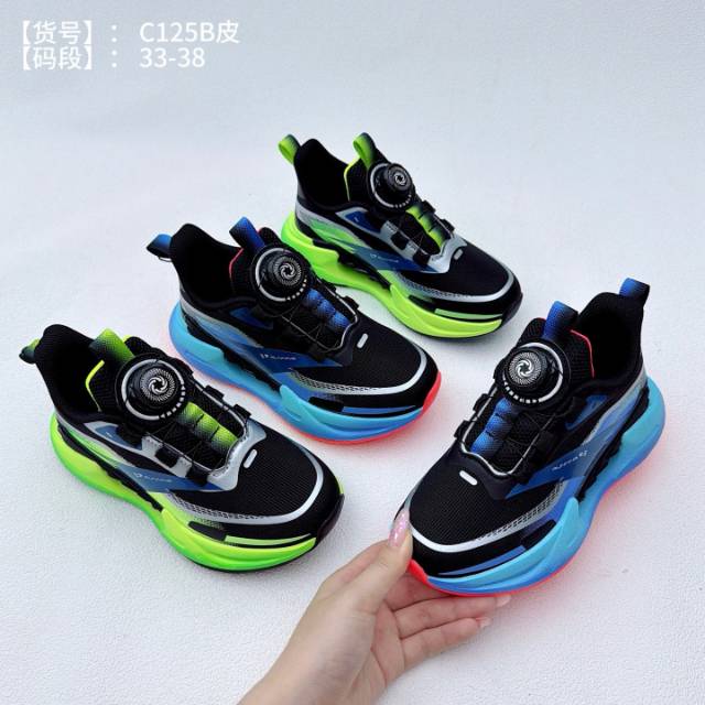 皮面跑鞋,货号 125